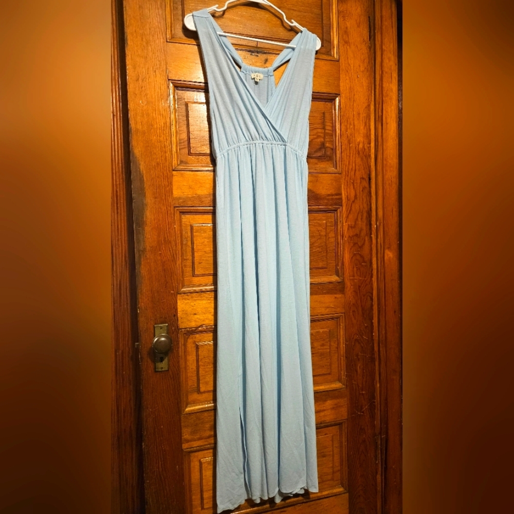 POL Light Blue Maxi Dress Sm/med